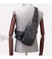 Durable Leather Sling Bag Side Pouch Crossbody Bags for Men One-Shoulder Backpack Man Purse for Travel Hiking Cycling