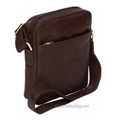 Luxury Genuine Vintage Style Leather Ipad 10.2" Tablet Case Cross Body Shoulder Bag Satchel