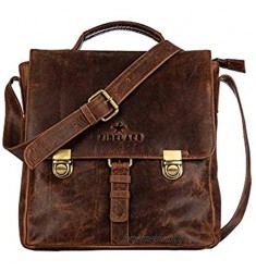 Men's Vintage Crossover Crossbody Bag in Genuine Leather | Finelaer