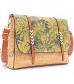 Natural Cork Crossbody Bag with Flower Pattern BAG-2038-C
