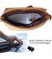 PortoVino Wine Messenger Bag (Camel) - Holds 1.5 liters - Stylish with Hidden Insulated Compartment - Discreetly Store & Pour - Great Gift!