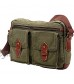 TSD Brand Trail Breeze Canvas Mail Bag Green