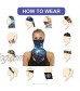 3 Pcs Face Scarf Bandana Ear Loops Neck Gaiters Men Women for Dust Wind Motorcycle Cycling Hanging mask
