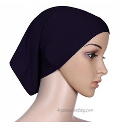 Bluelans Women's Islamic Plain Tube Hijab Bonnet Cap Under Scarf Pullover Underscarf Black