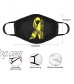 Bone Cancer Or Sarcoma Yellow Ribbon Cloth Face Mask Reusable Washable Face Cover Adult Dust Black Masks for Women Men