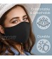 DOUBLE ICON Cloth Face Mask – 5 Pack Fabric 3-Layers Protection Breathable Reusable Safety Fashion Covering Adult Women