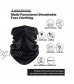 Face Cover Scarf UV Protection Neck Gaiter Scarf Sunscreen Breathable Bandana (Black 16)