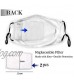 King-Dom Hearts Dustproof Windproof Face Mask Adjustable Washable Cloth Cover for Dust Men Women