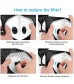 kungfuren 4 Sets Sports Cycling Masks with Activated Carbon Filter Cycling Mask with 8 Breathing Valve and 16 Soft Foam Padding for Walking Running Cycling