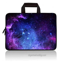 11 11.6 12 12.1 12.5 inch Laptop Carrying Bag Chromebook Case Notebook Ultrabook Bag Tablet Cover Neoprene Sleeve Fit Apple MacBook Air Samsung Google Acer HP DELL Lenovo Asus(Purple Galaxy)