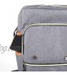AYIBO Vintage Laptop Backpack Middle School College Student Bag with USB Charging Port Gifts for Women and Men Fit 15.6inchs Notebook Grey