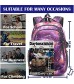 Backpack For School College Student Laptop Bookbag Travel Business with USB Port (Galaxy Color G)