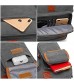 CoolBELL 17.3 Inches Laptop Messenger Bag Briefcase Protective Shoulder Bag Multi-Functional Business Bag for Men/Women/Travel (Canvas Dark Grey)