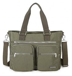 Crest Design Nylon Laptop Shoulder Bag Handbag Teacher Nurse Tote Organizer Travel Work Bag Purse