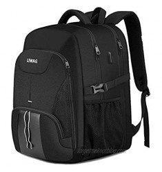 Extra Large Backpack for Men 50L Durable Travel Laptop Backpack Gifts for Women Men with USB Charging Port TSA Friendly Big Business Computer Bag College School Bookbags Fit 17 Inch Laptops Black