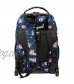 J World New York Sundance Rolling Backpack Girl Boy Roller Bookbag Navy Rose One Size