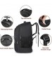 Rolling Backpack Waterproof Wheeled Travel Backpack Laptop Backpack for Women Men Carry on Luggage Backpack Fit 15.6 inch Notebook Trolley Suitcase Business Bag College Student Computer Bag Black