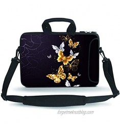 RUYIDAY 11-13.3" 14-15.6" Neoprene Sleeve Notebook Messenger Case Tote Bag