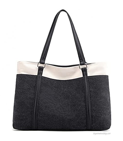 Scioltoo Large Tote Bag for Women Shoulder Purse 15.6 In Laptop Work Bag