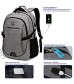 SHRRADOO Anti Theft Laptop Backpack Travel Backpacks Bookbag with usb Charging Port for Women & Men School College Students Backpack Fits 15.6 Inch Laptop Grey