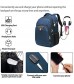 Travel Laptop Backpack Extra Large Anti Theft College School Backpack for Men and Women with USB Charging Port Water Resistant Big Business Computer Backpack Bag Fit 17 Inch Laptop and Notebook Blue