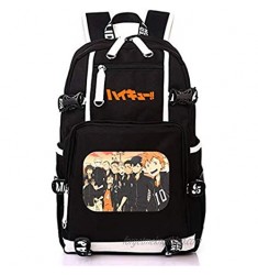 Volleyball Juvenile backpack Haikyuu Haikiyu Karasuno student bookbag printing large laptop bag USB charg (1)