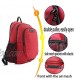 17” Classic Basic Casual Daypack for Bookbag College Student Backpack Water-Resistant (USB) for Men & Women (RED-600D)