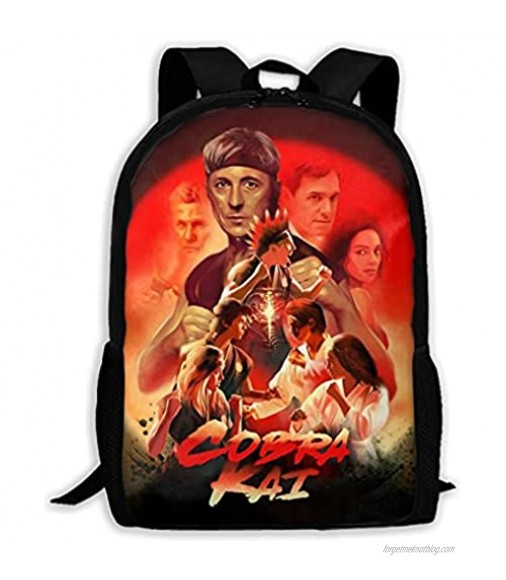 Backpack Cobra-Kai School Bags Student Bookbag Outdoor Hiking Backpacks Laptop Bags Daypack For Adults Boys