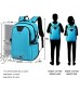 Laptop Backpack 17 Inch Water Resistant Backpacks Durable College Travel Daypack Anti Theft with USB Charging Port Best Gift for Men Women Boys Girls Students(17 Inch Sky Blue)