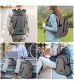 Mancro Laptop Backpack Business Water Resistant Laptop bag Backpack Gift for Men Women with USB Charging Port Anti Theft College School Bookbag Travel Computer Bag for 15.6 Inch Laptops Grey