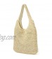 CHIC DIARY Women Straw Shoulder Bag Summer Beach Large Tote Bag Handmade Woven Handbag