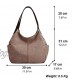 Hiigoo Fashion Women's Multi-pocket Cotton Canvas Handbags Shoulder Bags Totes Purses