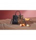 IBFUN Handbags for Women PU Leather Satchel Purse Ladies Shoulder Bags Top Handle Tote Black