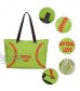 Oversize Baseball Shoulder Handbag Embroidery Softball Prints Utility Tote HandBag Canvas Sport Travel Beach for Women Gifts
