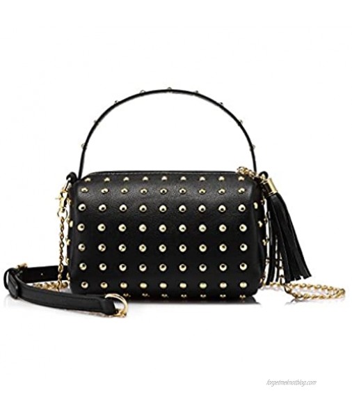 Shoulder Bag Small Side Purse Mini Clutch with Bling Rivets