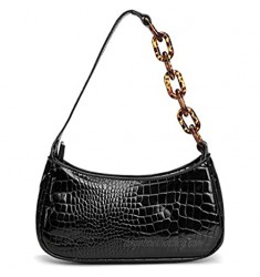 Stylish Small Shoulder bag Vegan Leather Crocodile Purse Classic Clutch Tote Handbag