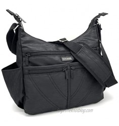 Voyanni Crossbody Bags for Women RFID AntiTheft Travel Purse Multi-Pocket Nylon Lightweight