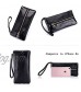 Aladin Leather Wristlet Wallet with Cell Phone Holder Key Hooks and Card Slots Iphone 7 Plus 6S Galaxy S7 Note 5 for Women
