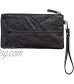 Divvy Up Genuine Leather Wristlet Super Soft Zipper Clutch Carry All for Women