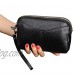 Semikk Womens Leather Wristlet Clutch Smartphone Cross Body Purse Small Wallet