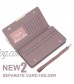 Wallet for Women Large Leather Wristlet RFID Card Long Clutch Handbag Purse