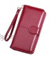 Women's Wallet Vintage PU Leather Long Wallet Phone Clutch Large Travel Purse Wristlet with Credit Cards Holders