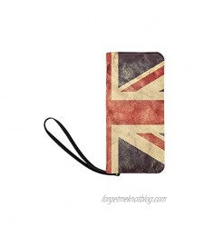 Womens Wallets British Flag Zippered Wristlet Strap Handle Clutch Purse Great Gift