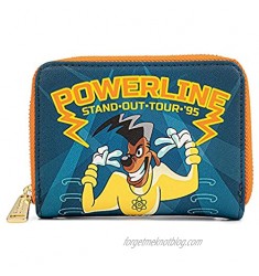 Loungefly Disney Goofy Movie Powerline All Access Pass Faux Leather Zip Around Wallet  Cute Wallets Fashion Accessories