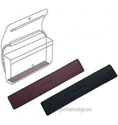 WOC Shaper Made With Full Grain Italian Leather Base Shaper Saver and Insert for Wallet on Chain Bags (Wine)