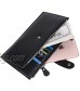 YALUXE Women-Wallet-Genuine-Leather-RFID Blocking Multi Slots Organizer with Zipper Pocket Credit Card Holder Bifold