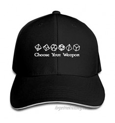 Choose Your Weapon Dice Man Women's Classical Hat Fashionable Peak Cap Hats