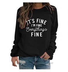 Franterd Merry Christmas T-Shirt Women Christmas Sweatshirts Plus Size Loose Fit Casual Long Sleeve Pullover Shirts Tops