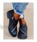 NAISI Women's Low Heel Ankle Booties Stacked Heel Zipper Closed Toe Western Boots Wide Width Bootie