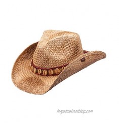 Peter Grimm Ltd Unisex Meadow Straw Cowboy Hat Brown One Size